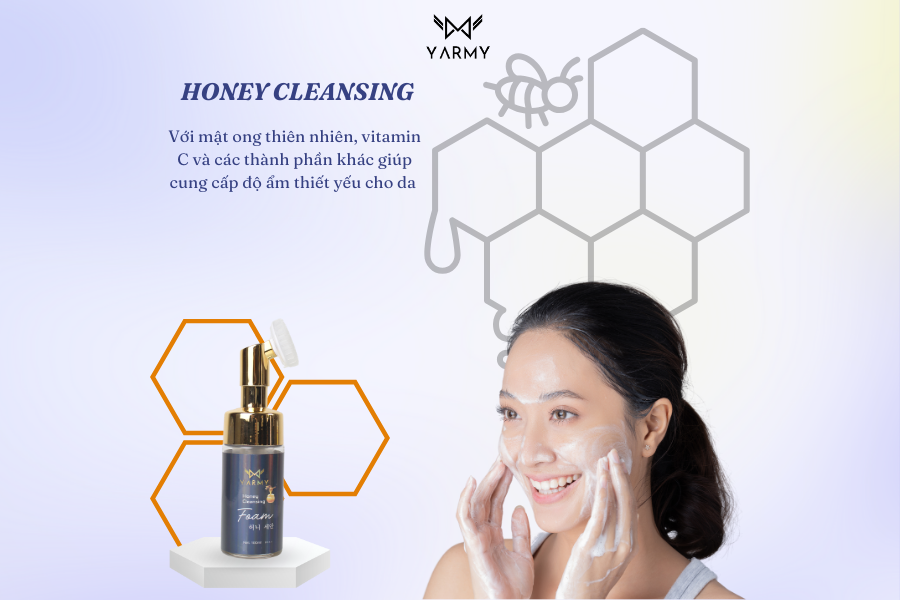 Sữa rửa mặt tạo bọt honey cleansing foam